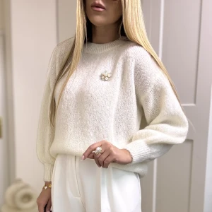 Sweter Holly moherowy ecru