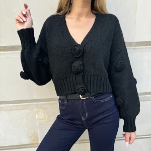 Sweter black Roses